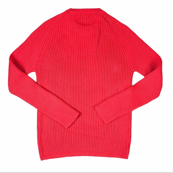Zara Sweaters Nwt Zara Man Red Ribbed Sweater Poshmark